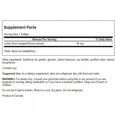 Swanson Lutein Softgels