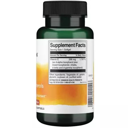 Swanson Vitamin E Mixed Tocopherols 400iu Softgels