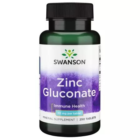 Swanson Zinc Gluconate 30mg 250 Tablets